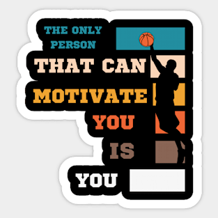 Retro Vintage Basketball Lover Art Sticker